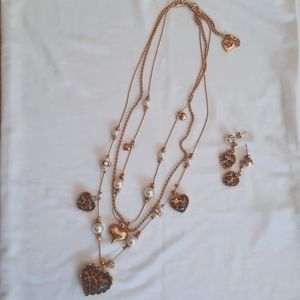 Betsy Johnson Necklace &  Earrings